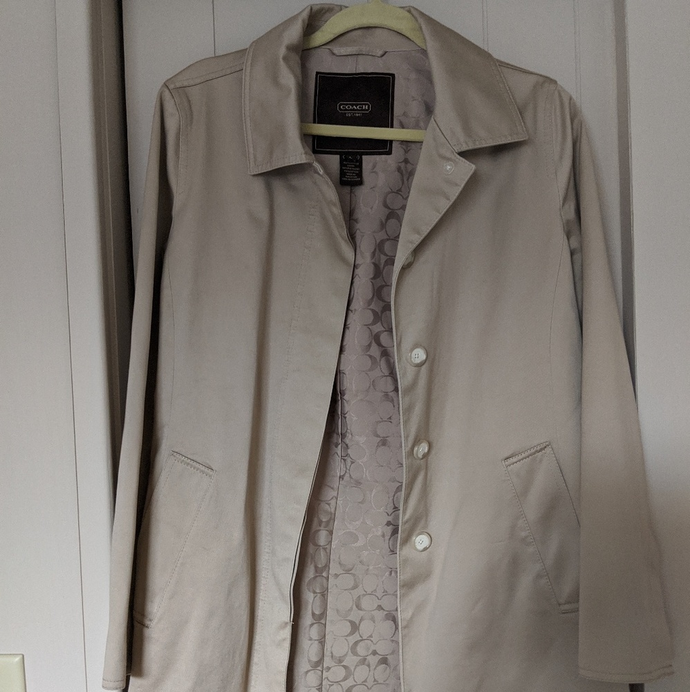 Tan Coach jacket